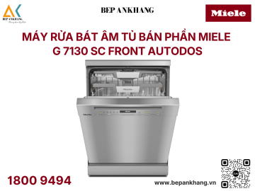 Máy rửa bát độc lập Miele - G 7130 SC Front AutoDos - Sấy ngưng tụ - hé cửa tự động 